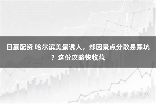 日赢配资 哈尔滨美景诱人，却因景点分散易踩坑？这份攻略快收藏