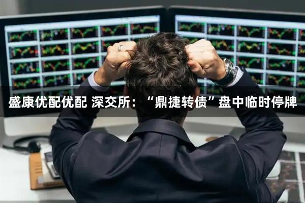 盛康优配优配 深交所：“鼎捷转债”盘中临时停牌