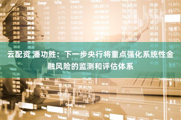 云配资 潘功胜：下一步央行将重点强化系统性金融风险的监测和评估体系